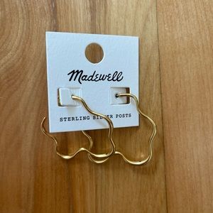 [NWT] Madewell Wave Hoop Earrings